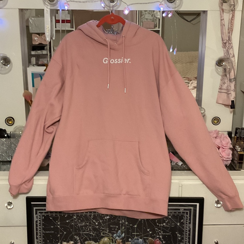 Glossier Blush Pink Hoodie